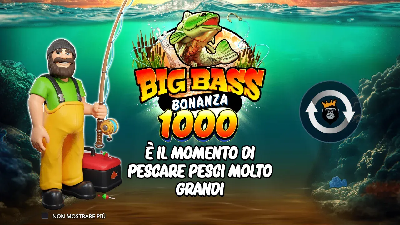 Intro di Big Bass Bonanza 1000: è il momento di pescare pesci molto grandi